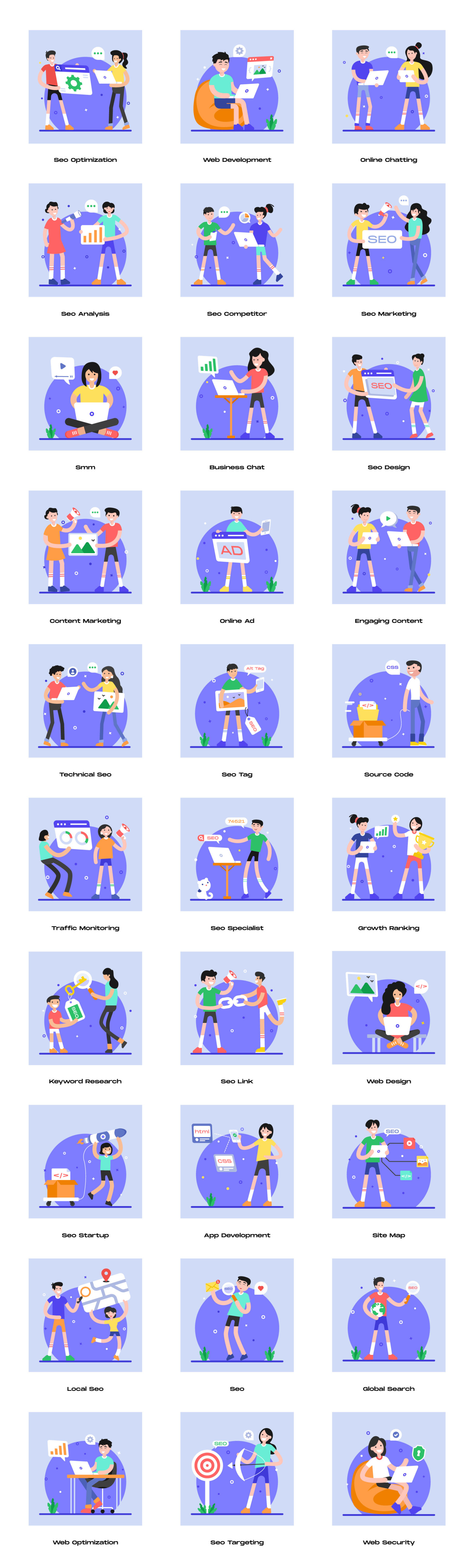 SEO Illustrations SEO Illustrations