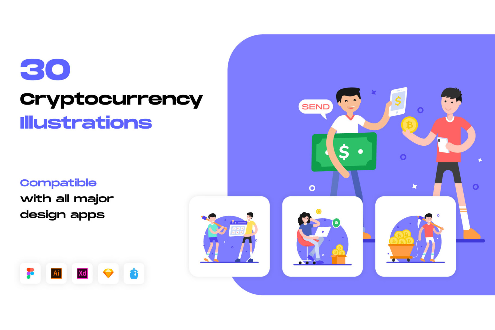 Cryptocurrency Illustrations Cryptocurrency Illustrations