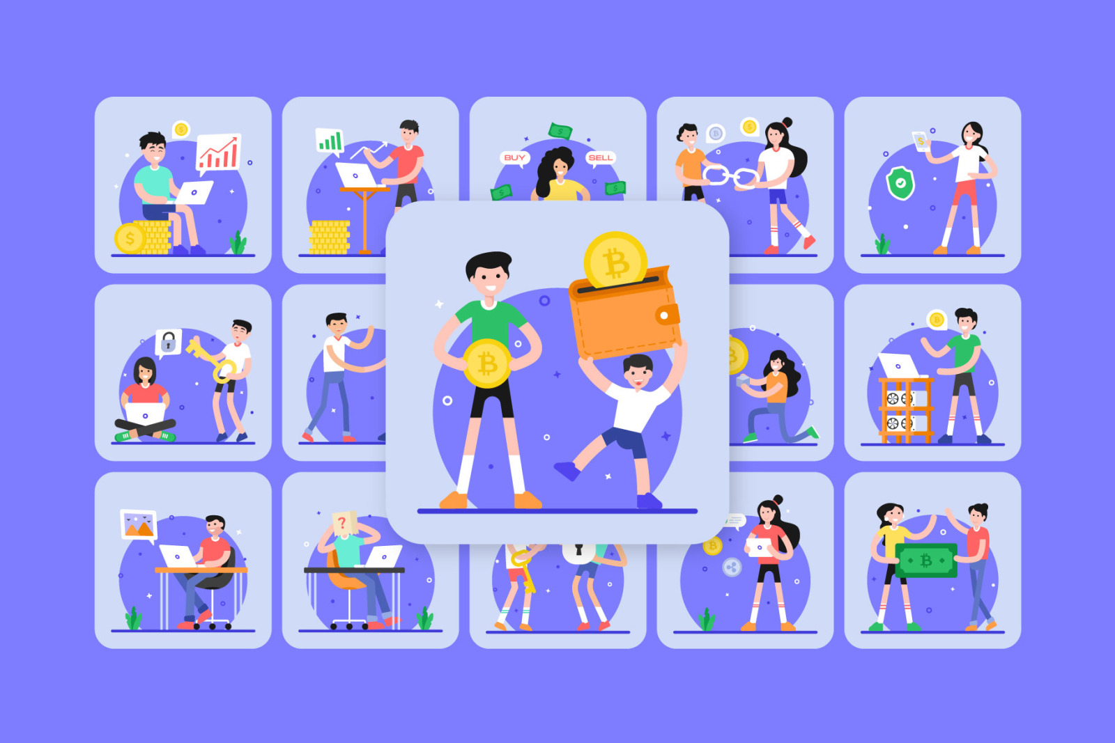 Cryptocurrency Illustrations Cryptocurrency Illustrations