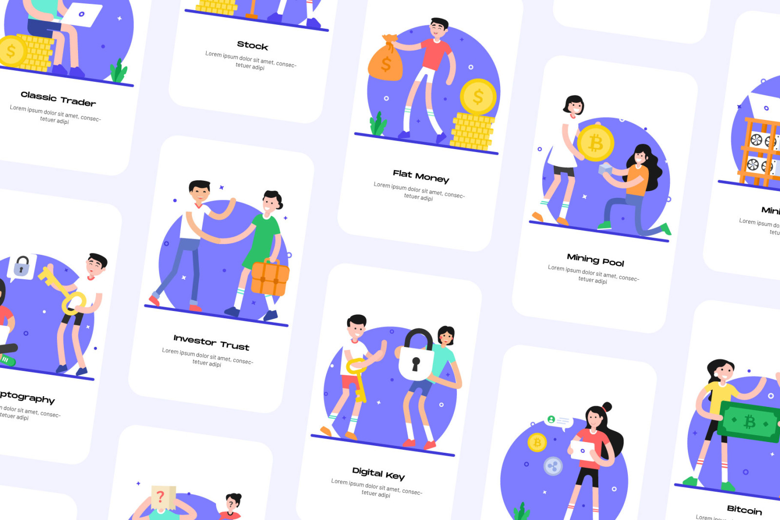 Cryptocurrency Illustrations Cryptocurrency Illustrations