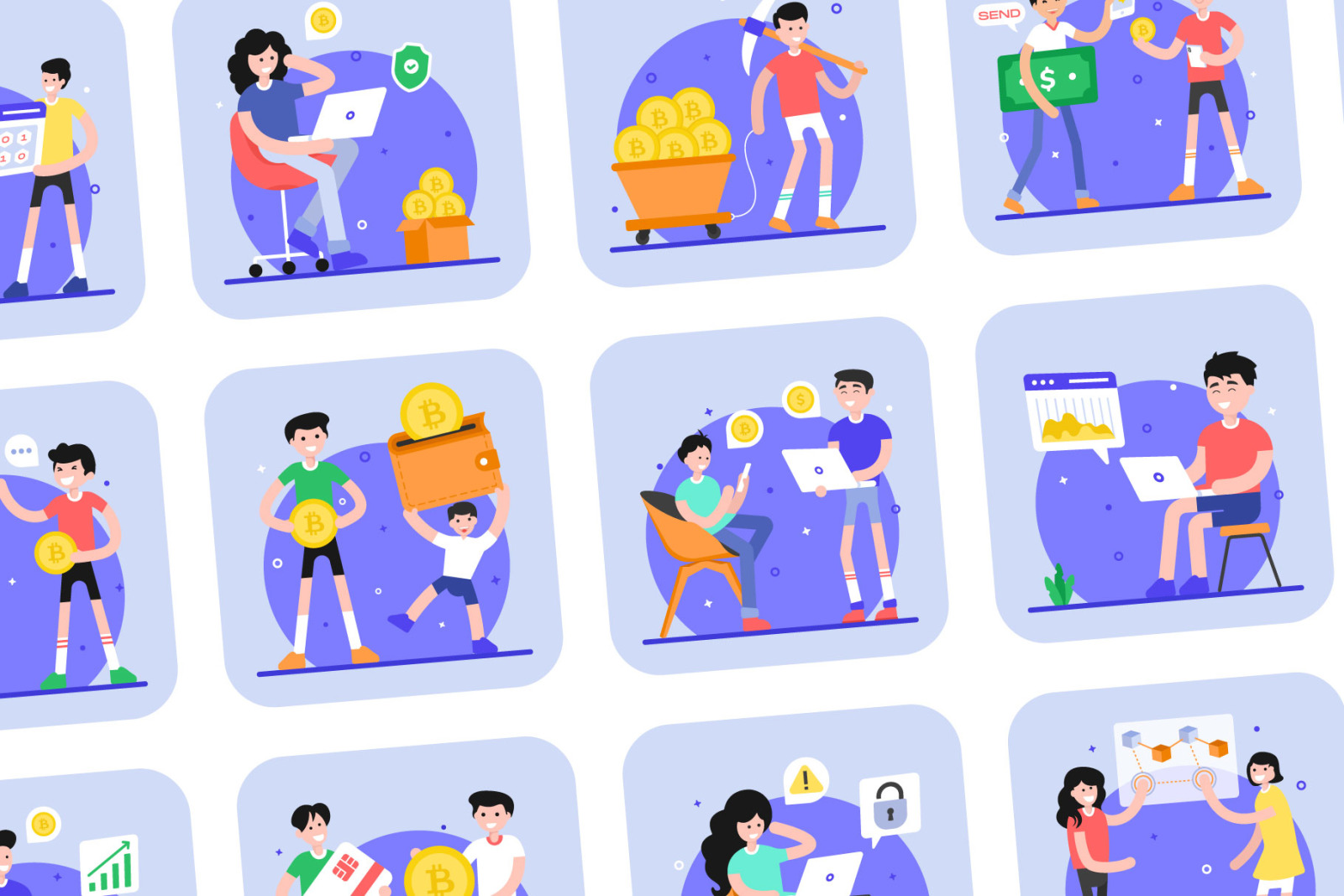 Cryptocurrency Illustrations Cryptocurrency Illustrations