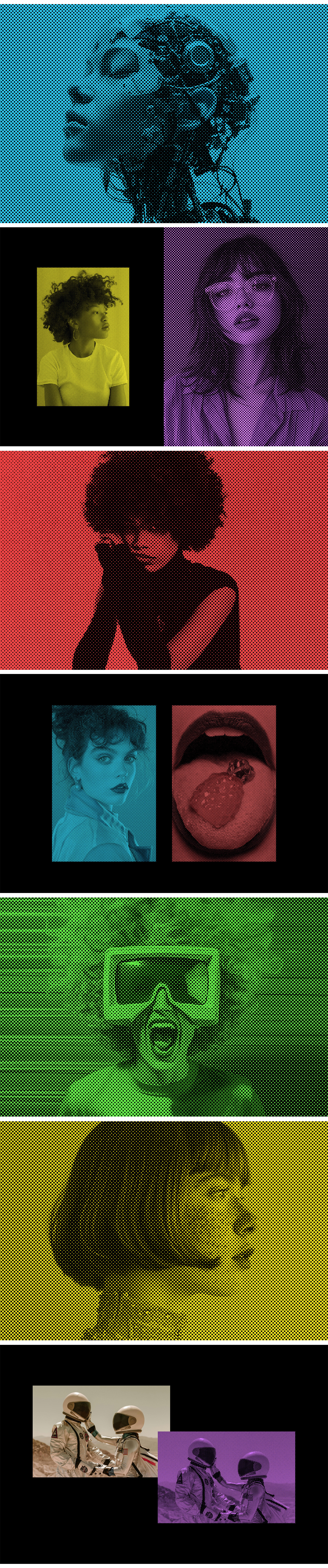 Bright Classic Halftone Photo Effect Bright Classic Halftone Photo Effect