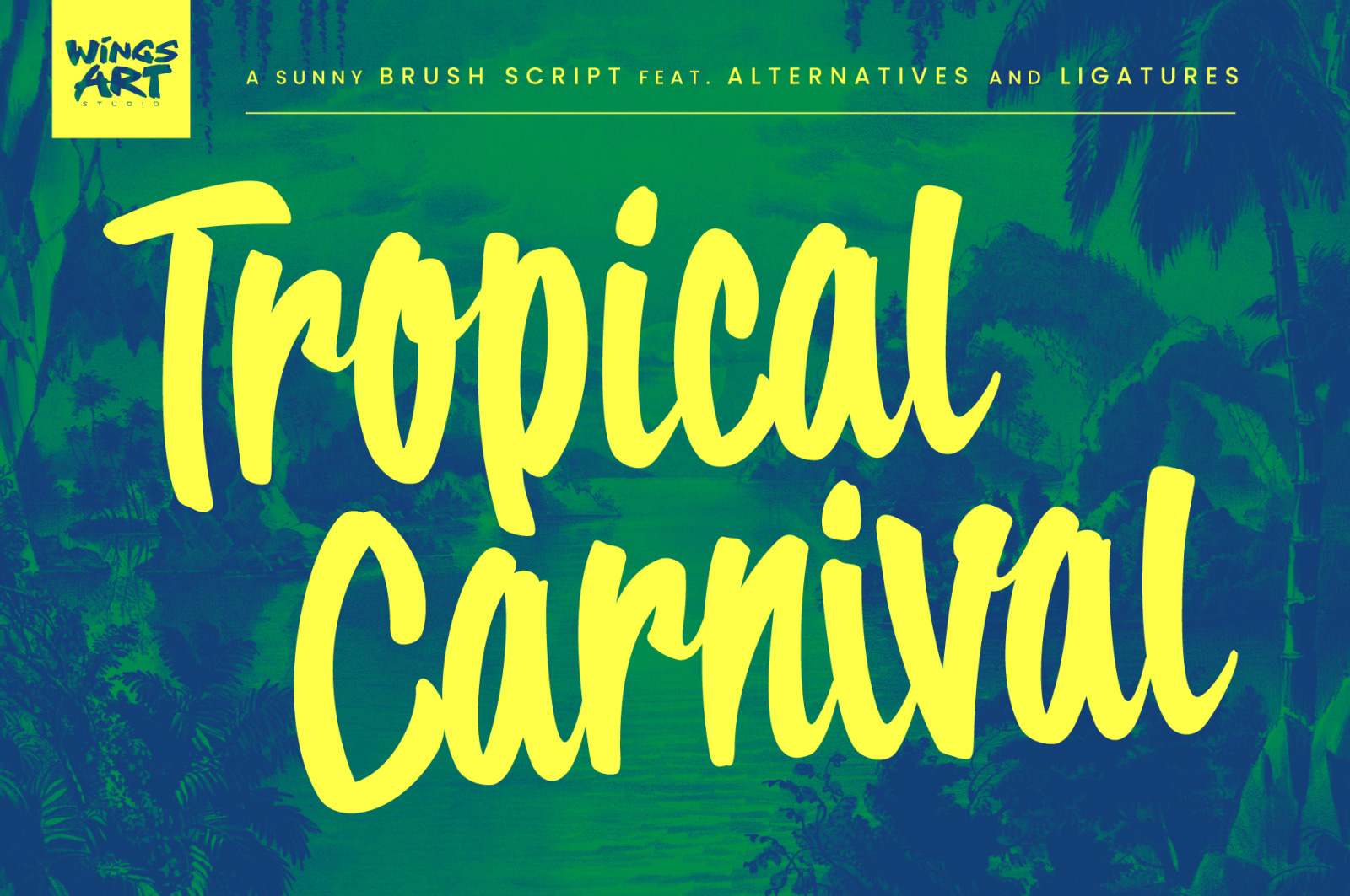 Tropical Carnival: A Sunny Brush Script Font