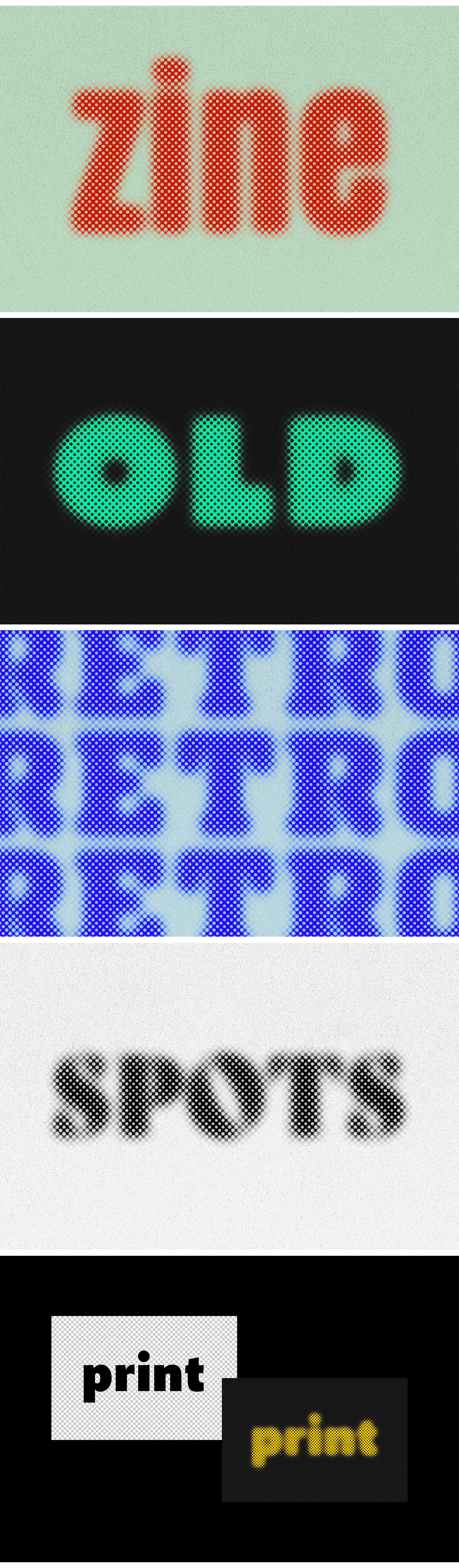 Halftone Text Effect