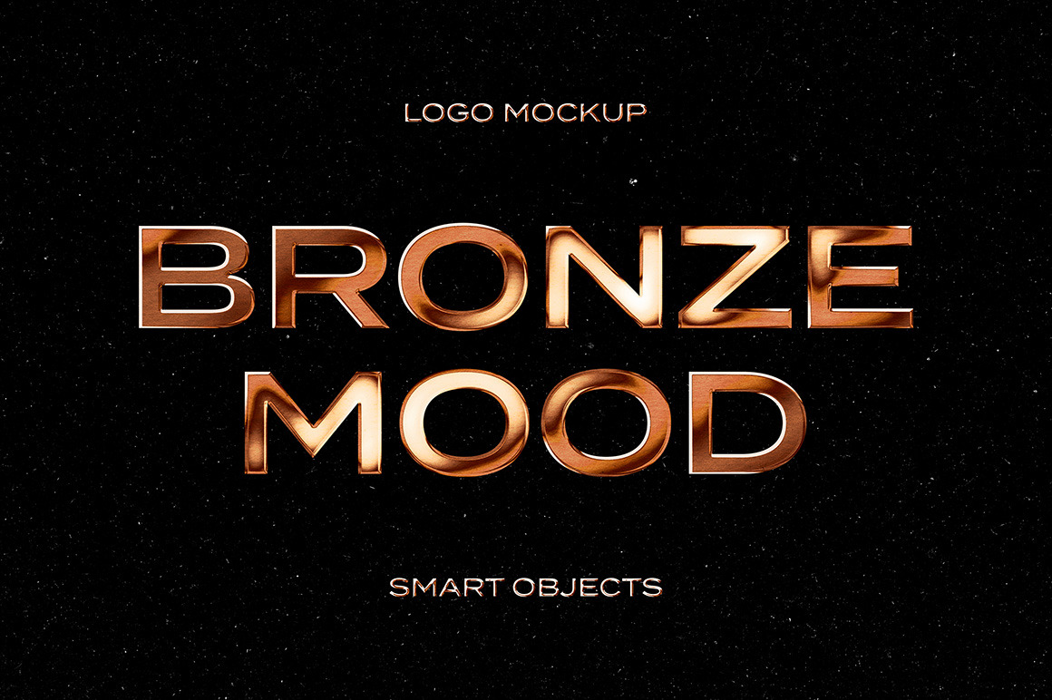 Bronze Text &amp; Logo Effect