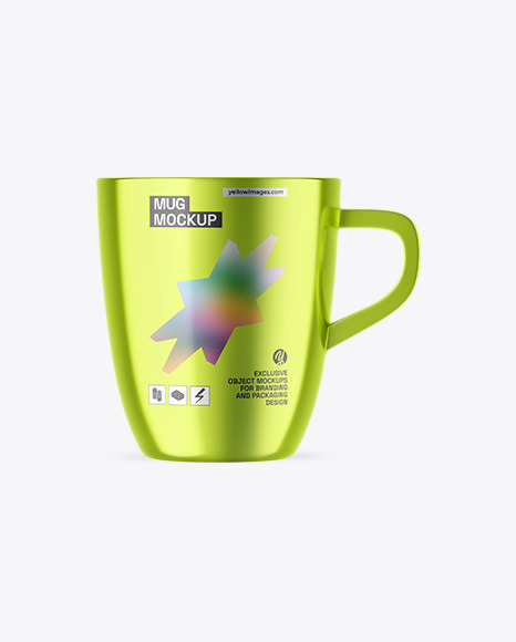 Metallic Mug Mockup - 360 mug mockup