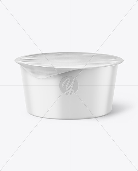 Matte Yogurt Cup Mockup