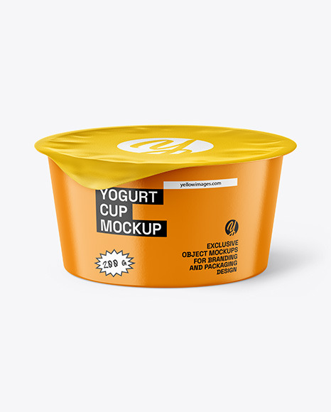 Paper Yogurt Cup Mockup