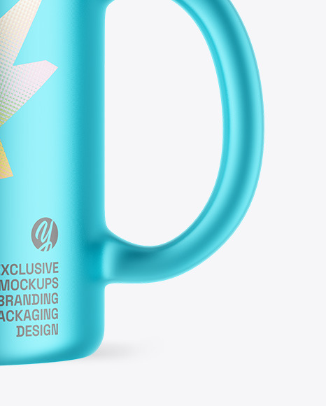 Matte Metallic Mug Mockup