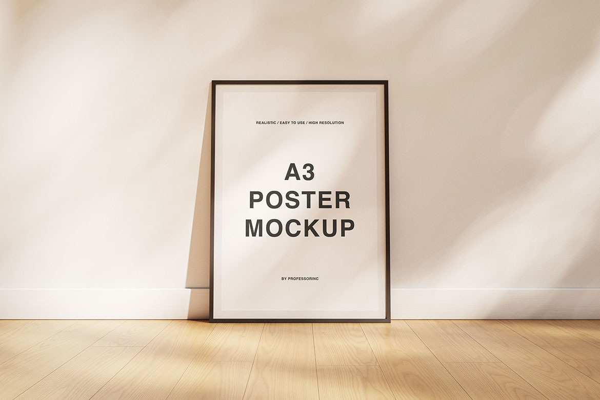 A3 Poster Mockup Set A3 Poster Mockup Set