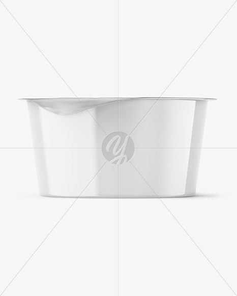 Glossy Yogurt Cup Mockup