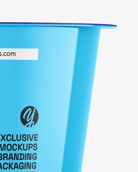 Glossy Yogurt Cup Mockup