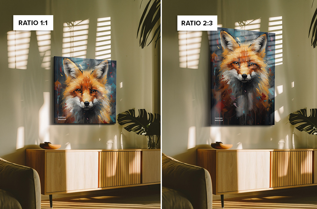 Hung Canvas Mockup Pack 03 – Contemporary Living Room Hung Canvas Mockup Pack 03 – Contemporary Living Room
