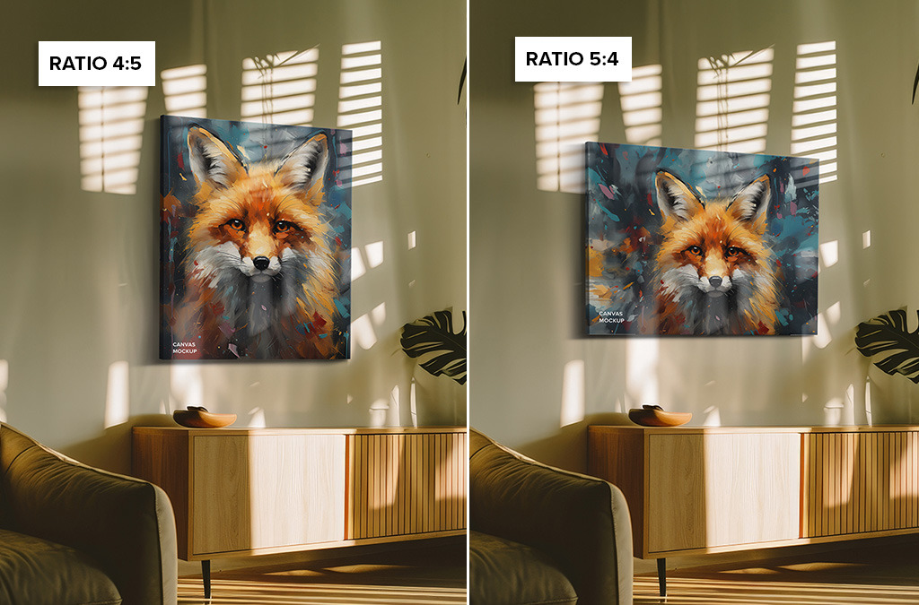 Hung Canvas Mockup Pack 03 – Contemporary Living Room Hung Canvas Mockup Pack 03 – Contemporary Living Room