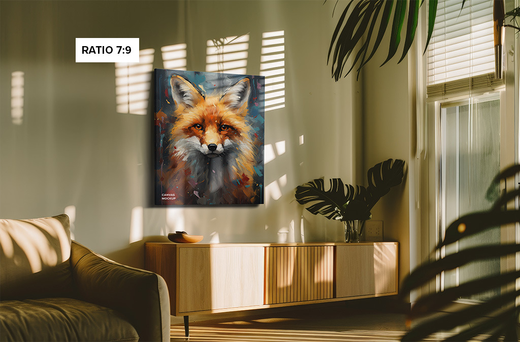 Hung Canvas Mockup Pack 03 – Contemporary Living Room Hung Canvas Mockup Pack 03 – Contemporary Living Room