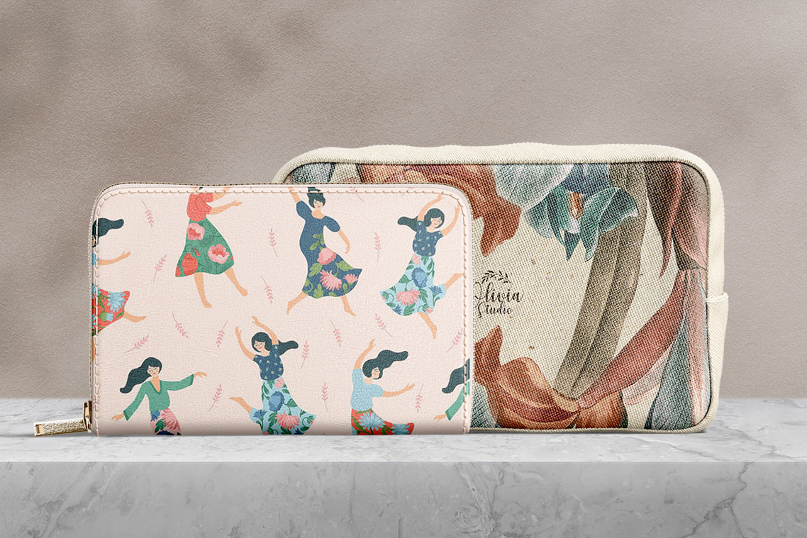 Cosmetic Handbag Mockups Cosmetic Handbag Mockups
