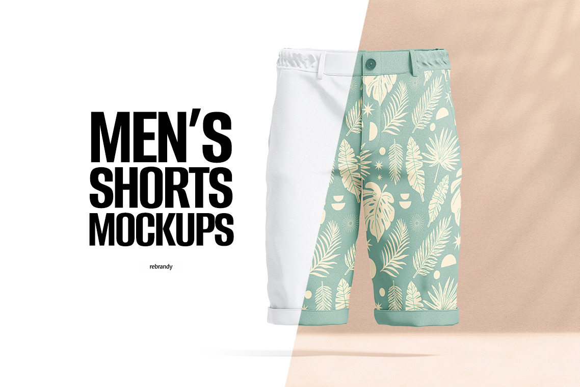 Men's Shorts Mockups Men's Shorts Mockups