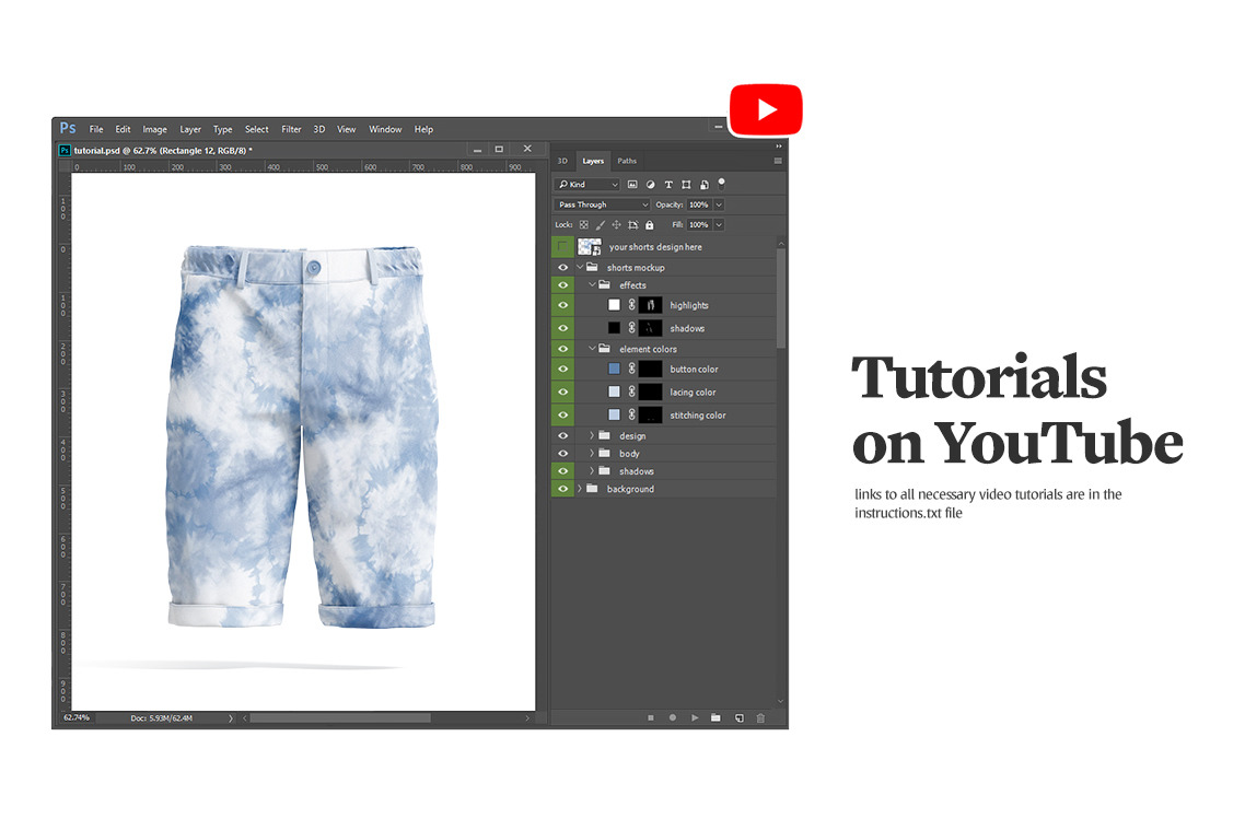 Men's Shorts Mockups Men's Shorts Mockups