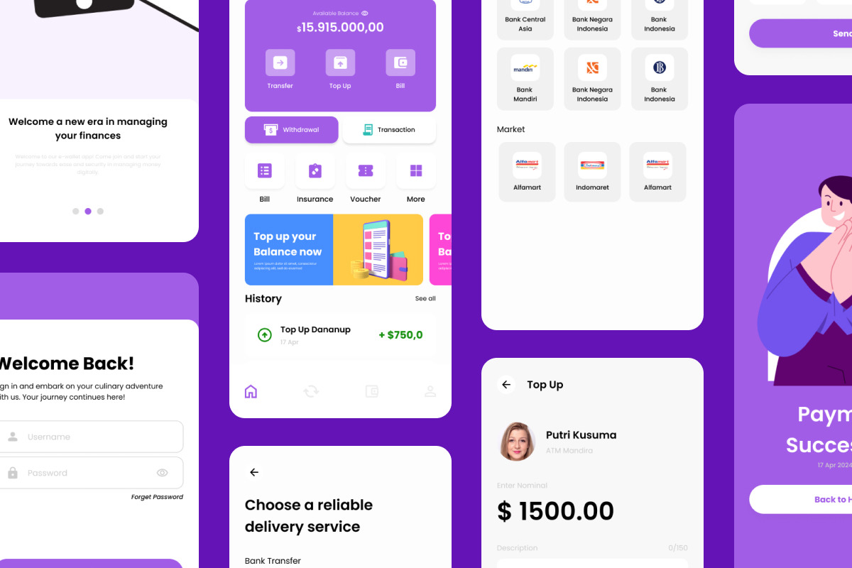 MoneyEasy - E-Wallet Mobile App MoneyEasy - E-Wallet Mobile App