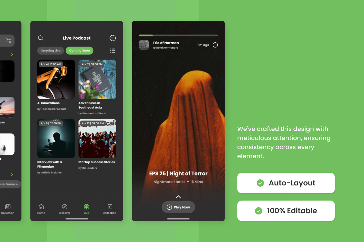 Audiofy - Podcast Player Mobile App