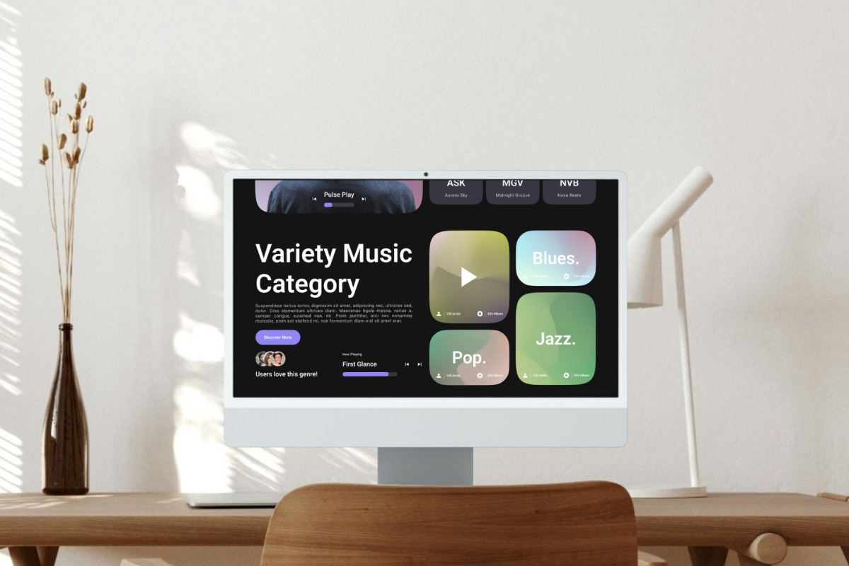 Pulse Play - Music Streaming Landing Page V1