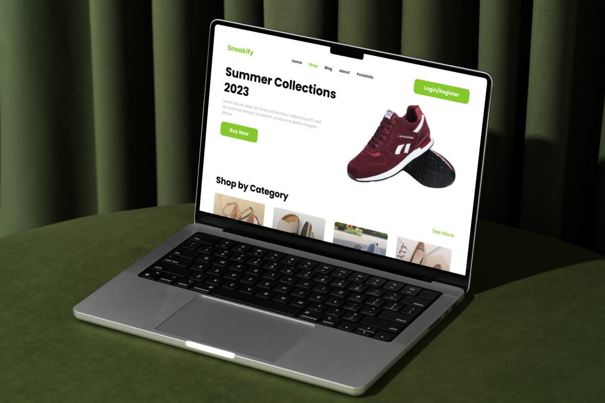 Sneakify - Shoe Store Landing Page V2