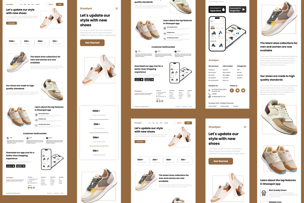ShoeSpot - Shoe Store Landing Page V1 ShoeSpot - Shoe Store Landing Page V1