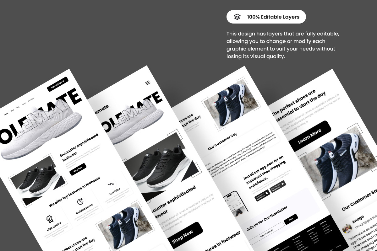 Solemate - Shoe Store Landing Page V1