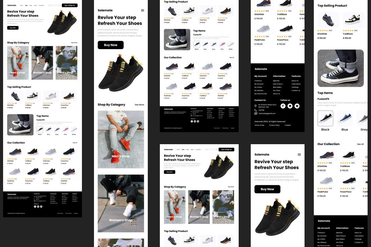 Solemate - Shoe Store Landing Page V2 Solemate - Shoe Store Landing Page V2