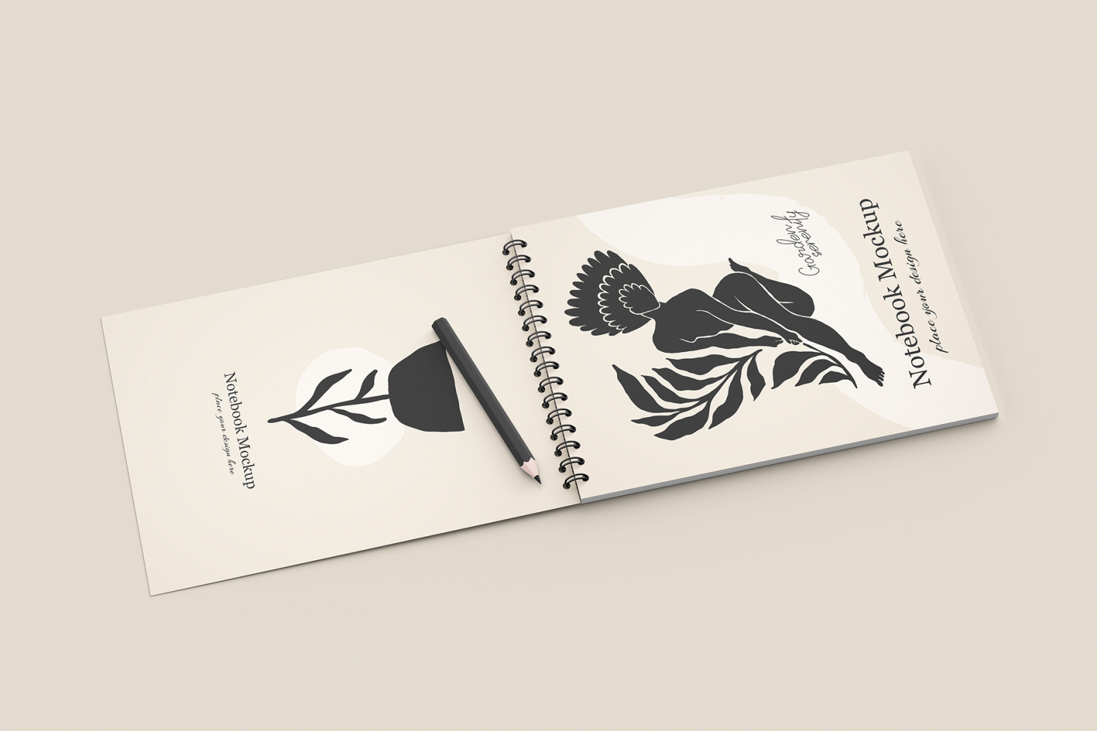 Notebook Mockup Set Notebook Mockup Set