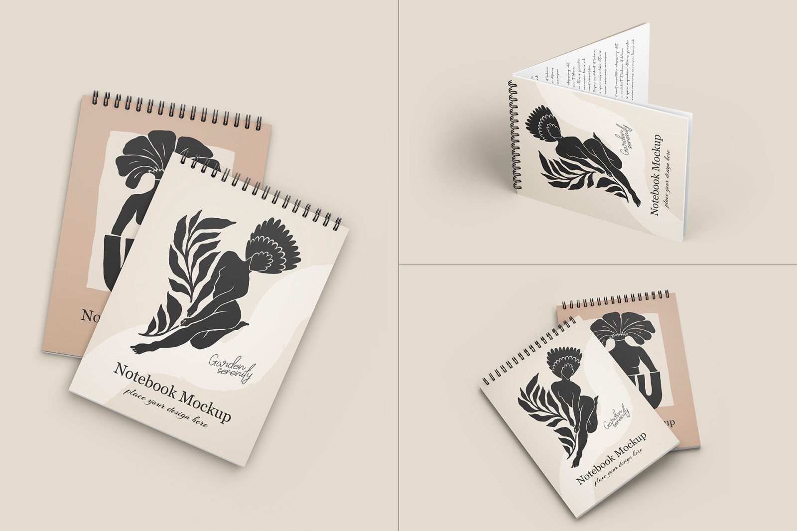 Notebook Mockup Set Notebook Mockup Set