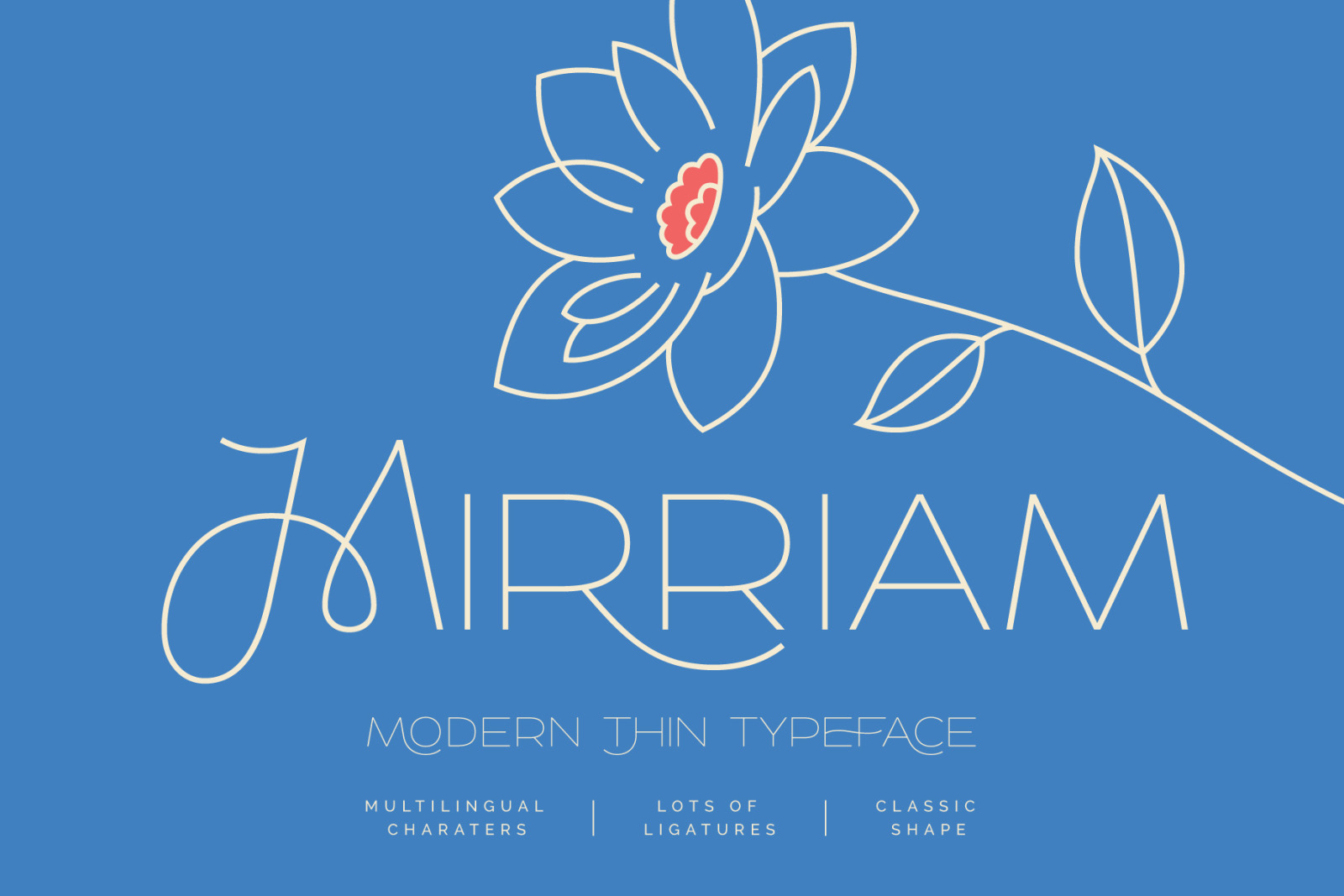 Mirriam — Modern Thin Typeface