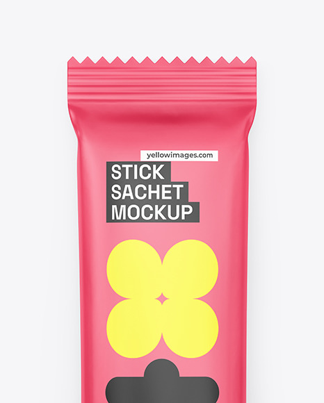 Matte Stick Sachet Mockup