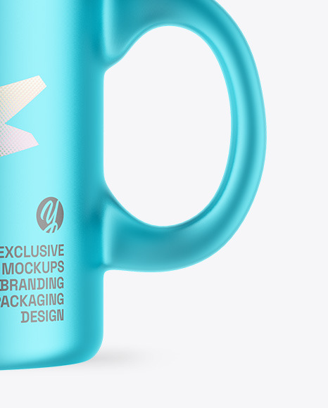 Matte Metallic Mug Mockup