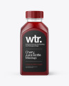 Square Cherry Juice Bottle Mockup