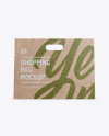 Kraft Paper Shopping Bag Mockup - Front View
