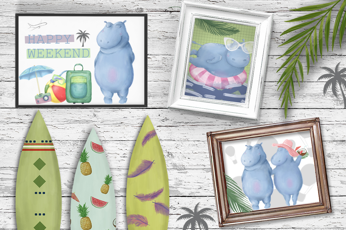 Hippo Beach Travel. Summer Set Hippo Beach Travel. Summer Set