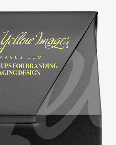 Matte Paper Box Mockup - Front View