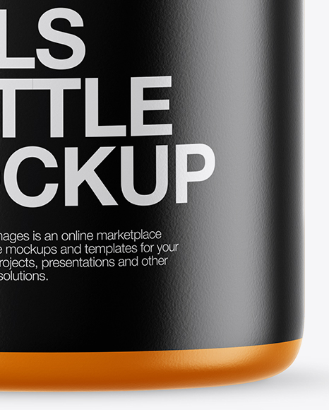 Matte Pills Bottle Mockup Matte Pills Bottle Mockup