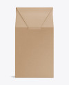 Kraft Paper Box Mockup - Front View