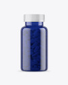 Blue Pills Bottle Mockup Blue Pills Bottle Mockup
