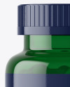 Green Pills Bottle Mockup