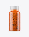 Orange Pills Bottle Mockup Orange Pills Bottle Mockup