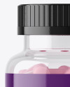 Clear Bottle With Pills Mockup Clear Bottle With Pills Mockup