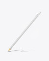 Round Pencil W/ Eraser Mockup