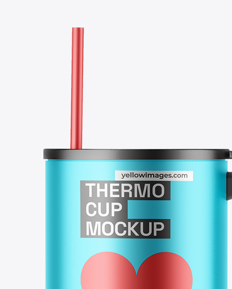 Matte Metallic Tumbler Cup Mockup