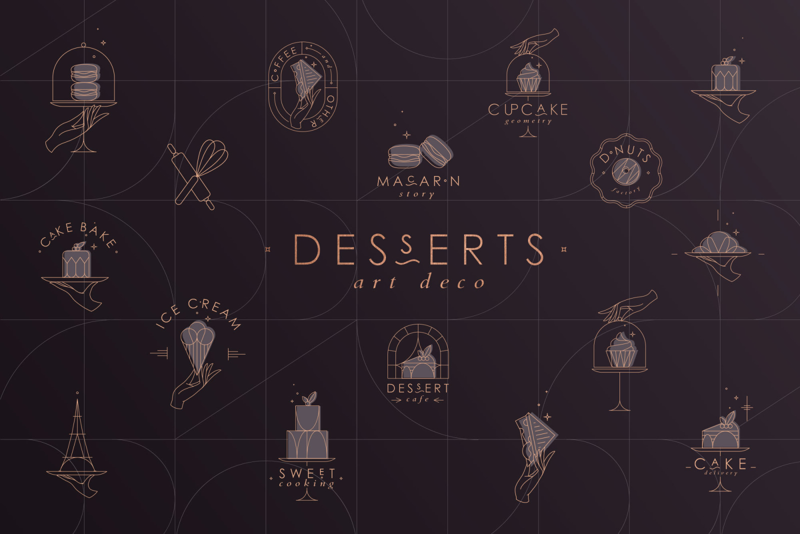 Desserts Art Deco