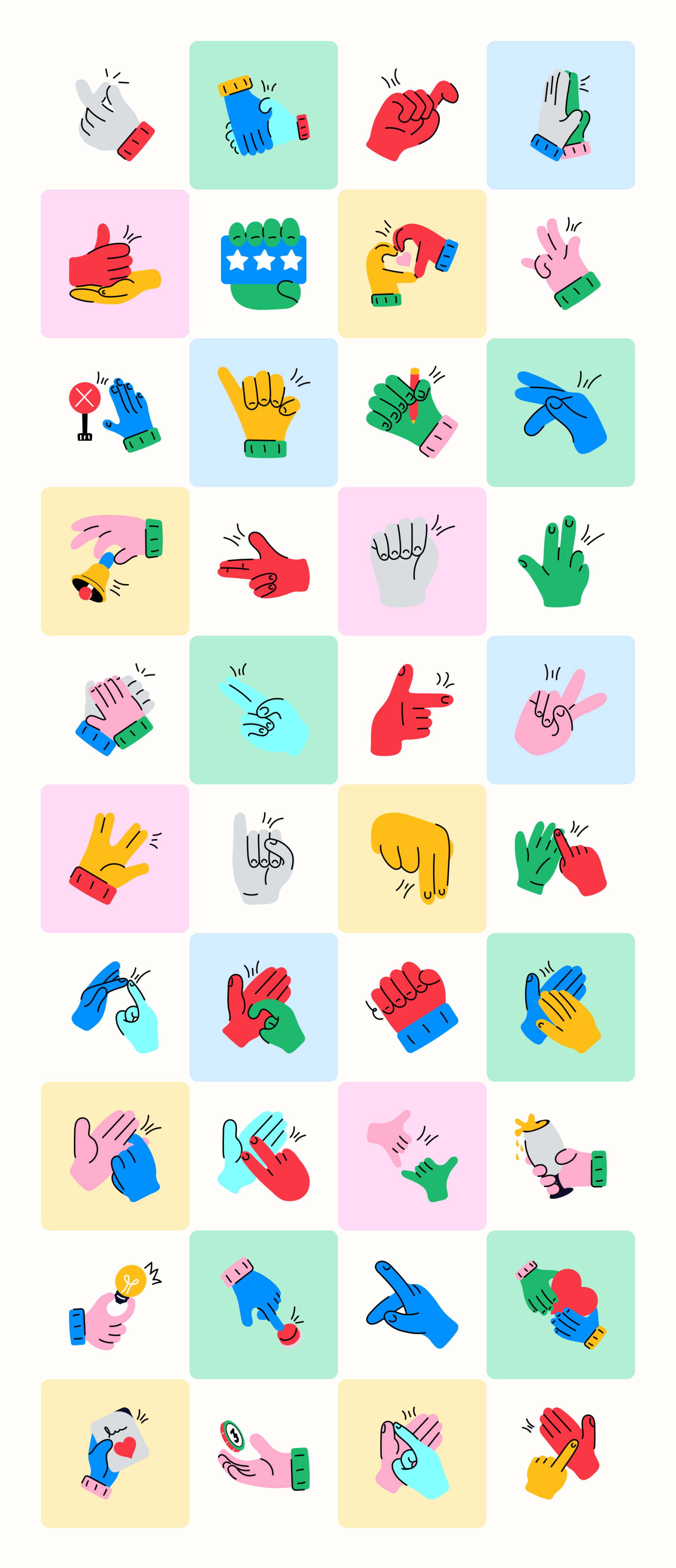 Animated Hand Icons