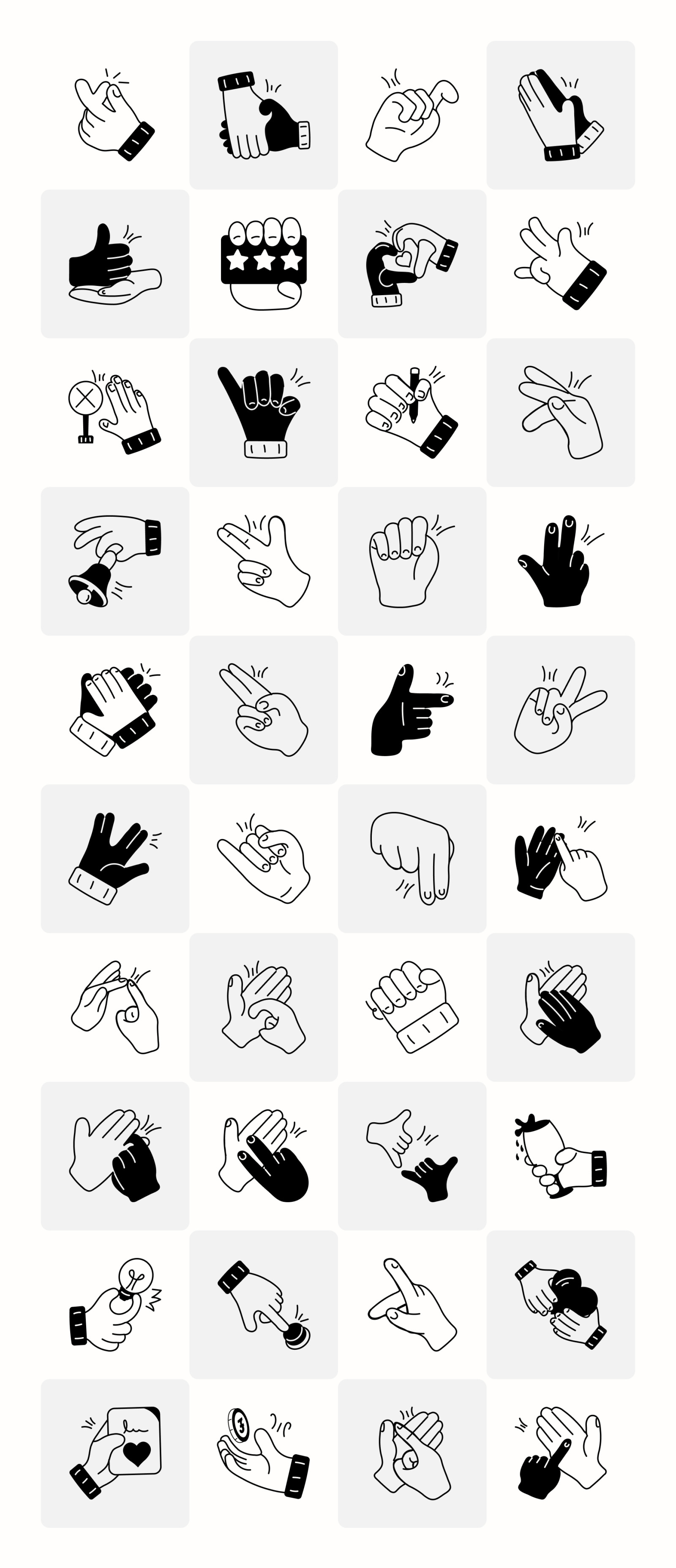 Animated Hand Icons