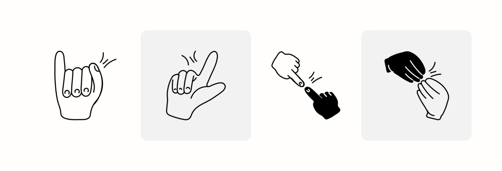 Animated Hand Icons